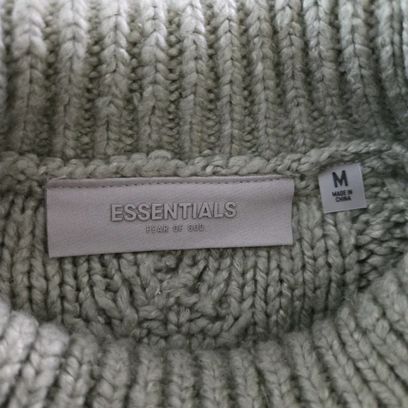 Fear Of God Essentials Cable Knit Turtleneck Sweater